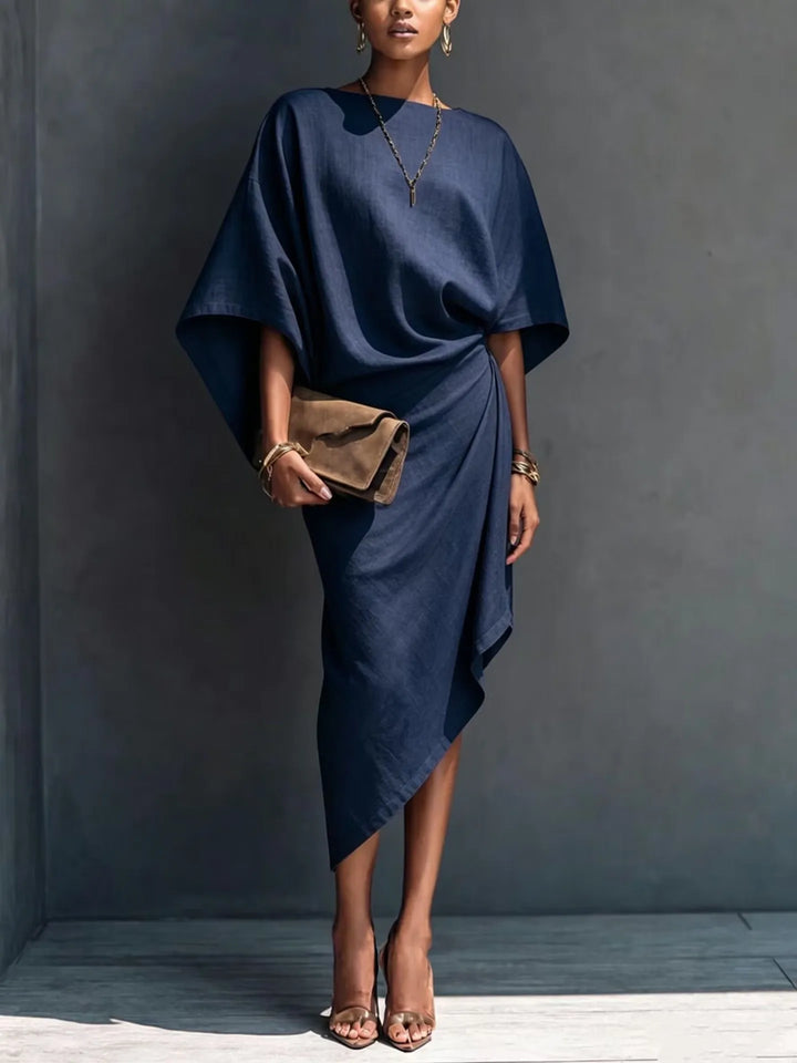 Farrah Batwing Sleeve Midi Dress