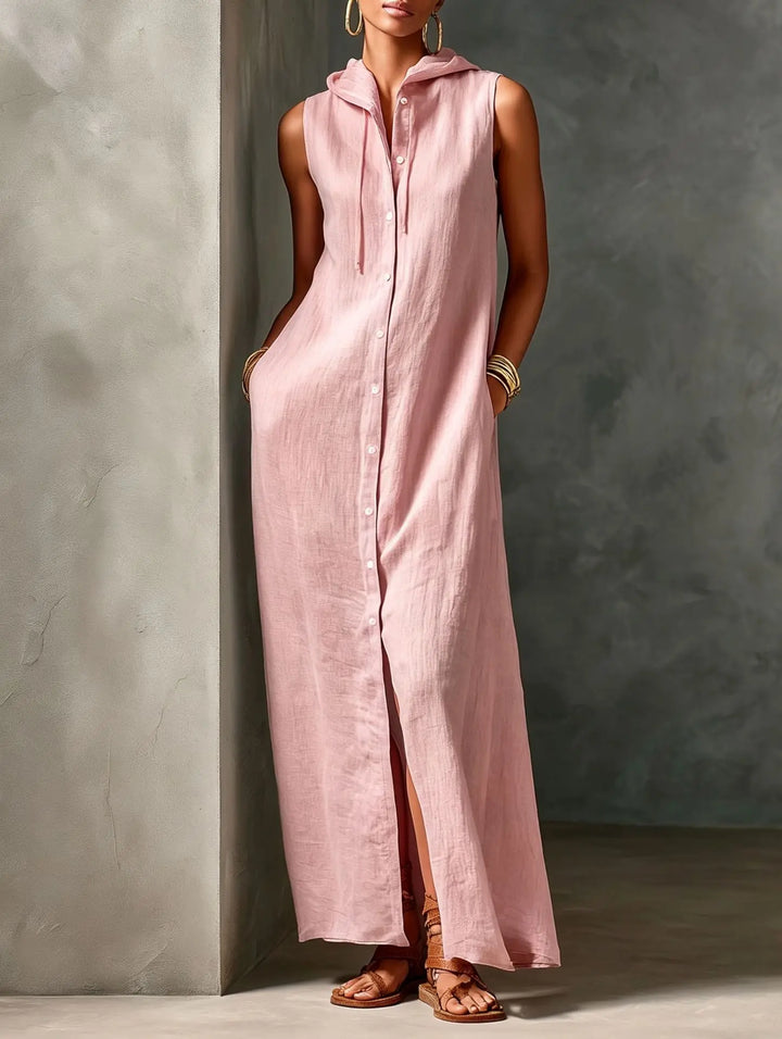 Athena Hooded Relaxed Maxi Dress
