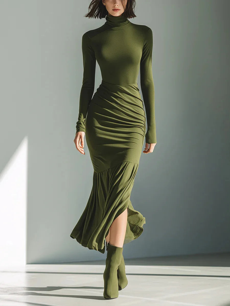 Keira Ruched Mermaid Maxi Dress