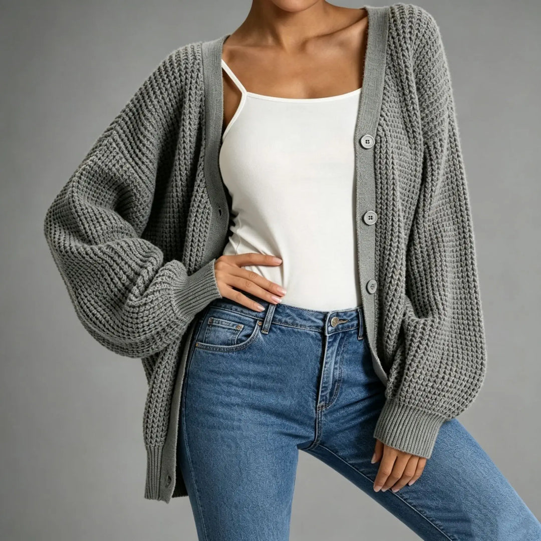 Maren Waffle Knit Cardigan