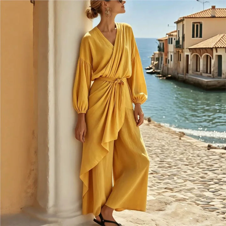 Marcelline Wrap Front Jumpsuit
