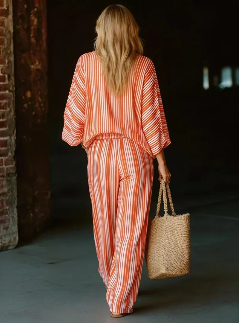 Ester Striped Matching Set
