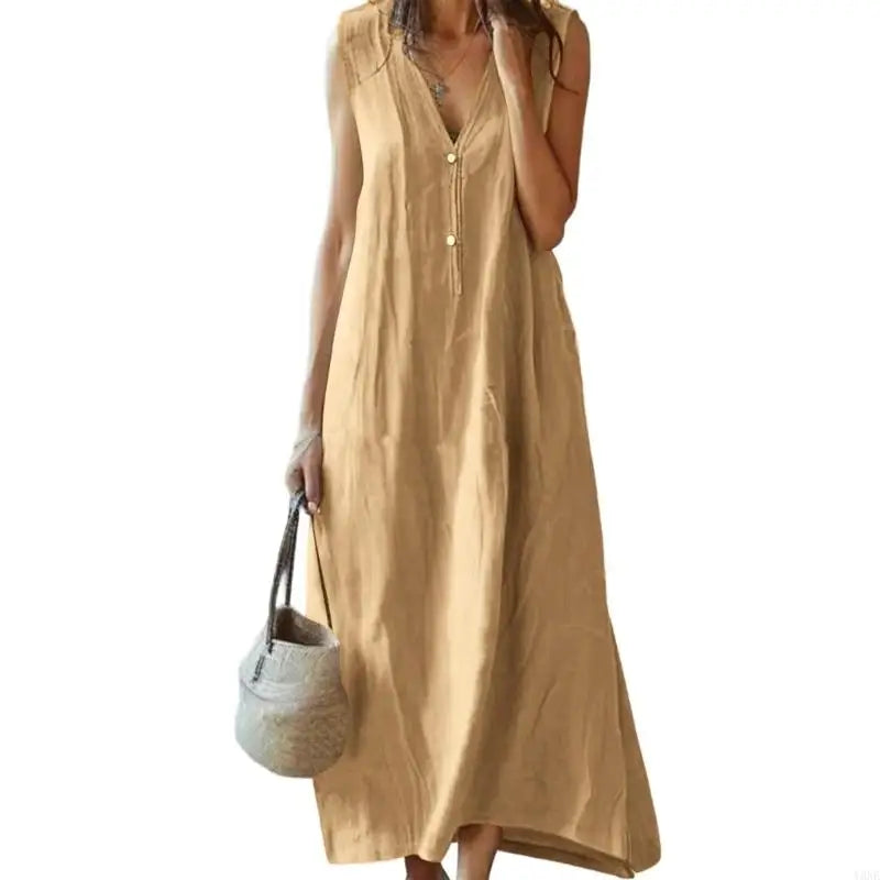 Kennedy Relaxed Linen Maxi Dress