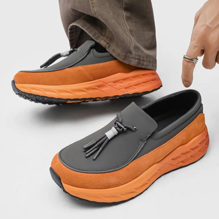 Isaias Leather Tassel Loafers