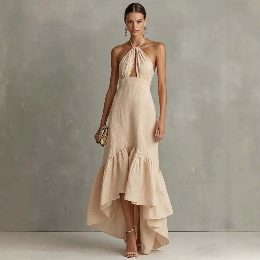 Adalia Halter Wedding Guest Dress