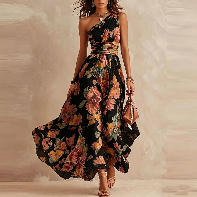 Rosemund One Shoulder Maxi Dress