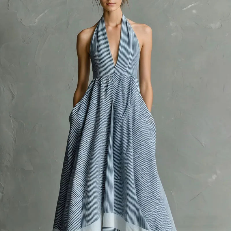 Leonilda Halter Maxi Dress