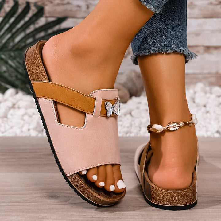 Paloma Cork Slide Sandals