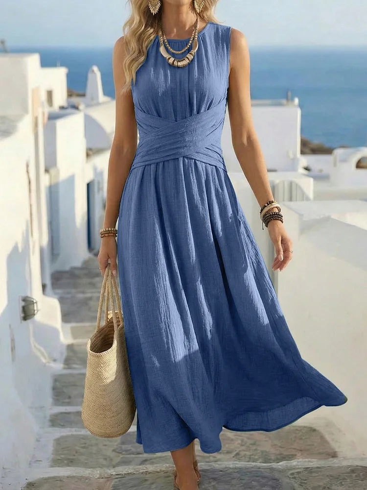 Arabella Ruched Waist Maxi Dress
