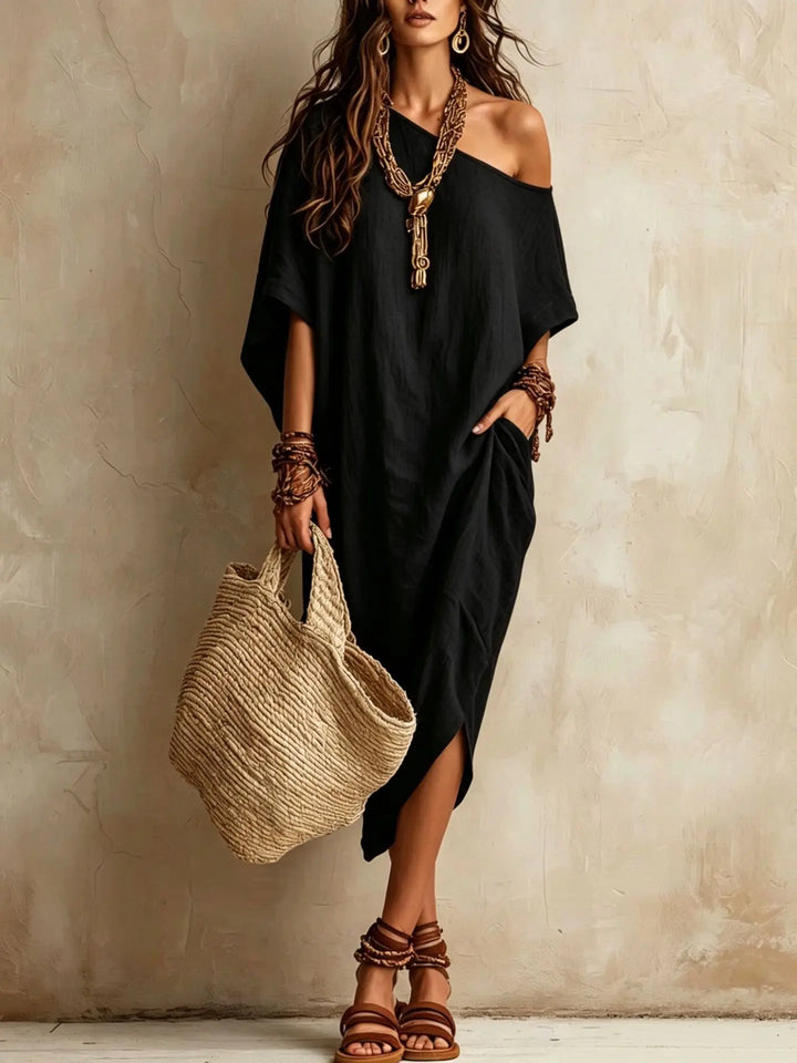 Naomi Batwing Sleeve Midi Dress