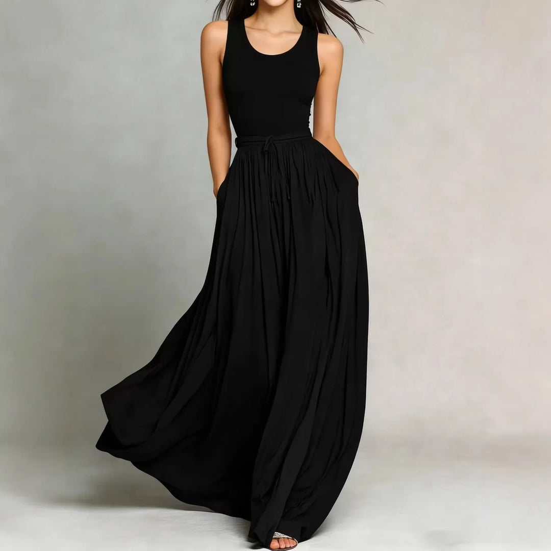 Marcella Elegant Flowy Maxi Dress