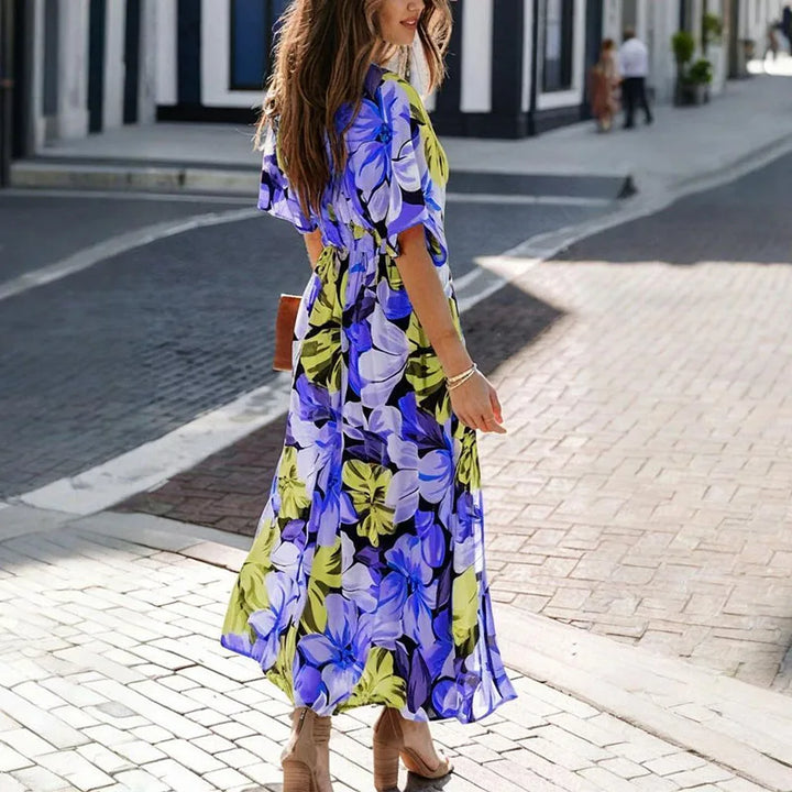 Rewona Floral Maxi Wedding Guest Dress