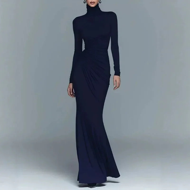 Adriana Turtleneck Maxi Dress