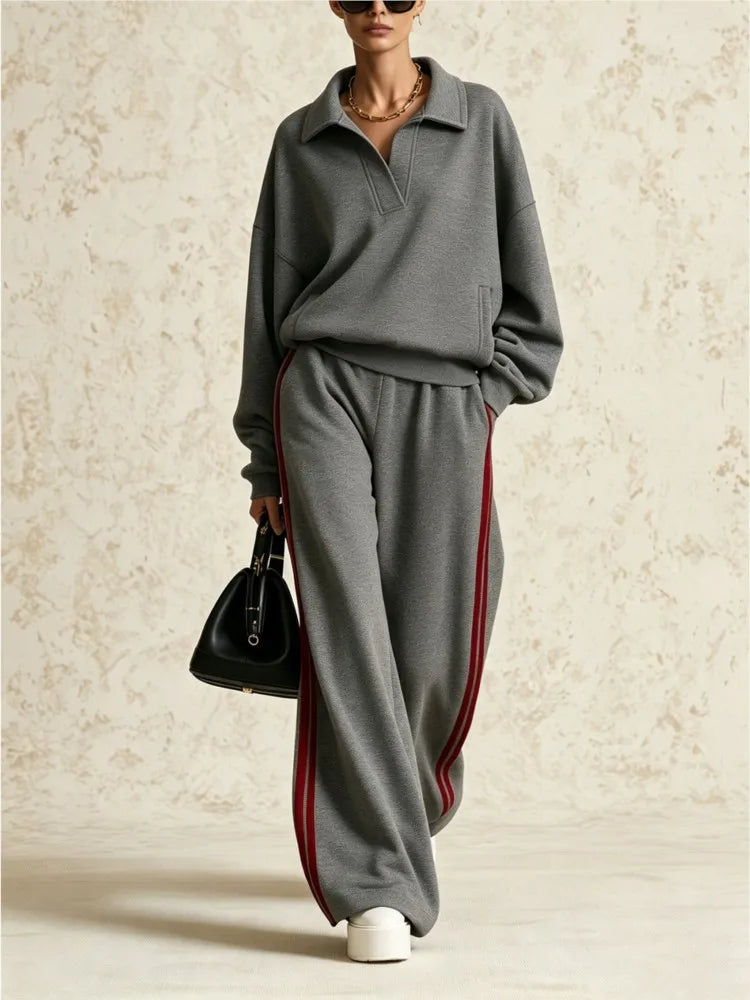 Amoret Contrast Stripe Travel Set