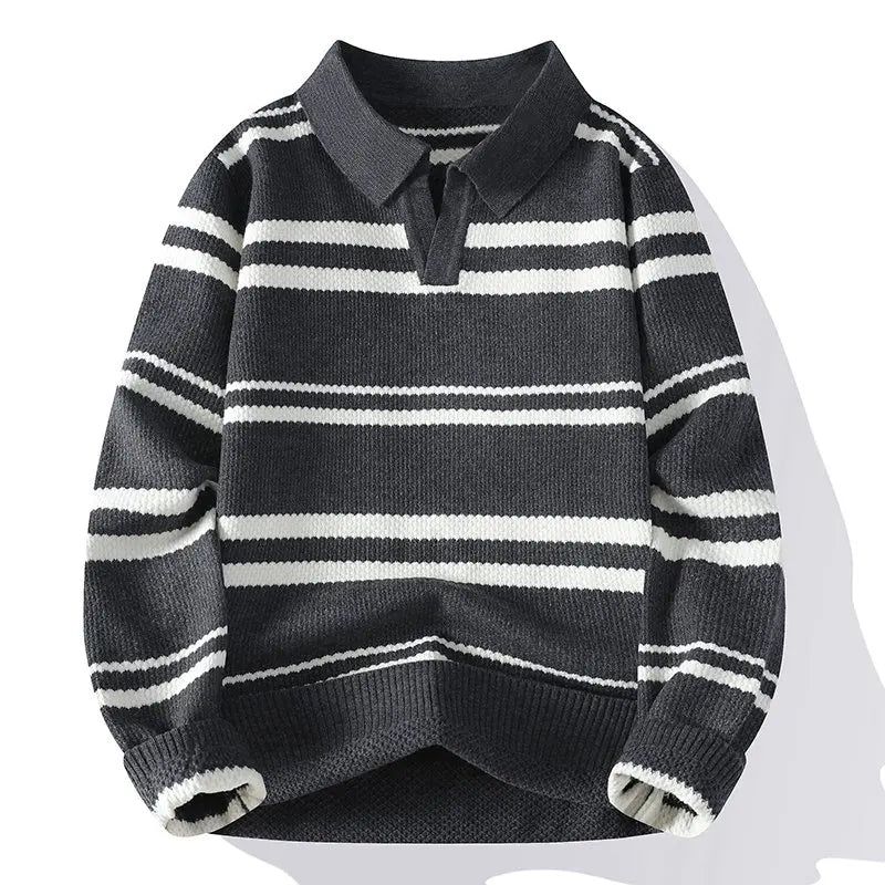 Torvin Split Collar Polo Sweater