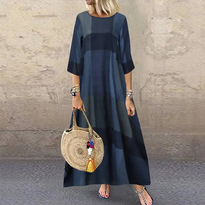 Elisea Effortless Short Sleeve Maxi Dress