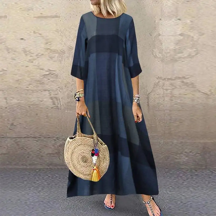 Elisea Effortless Short Sleeve Maxi Dress