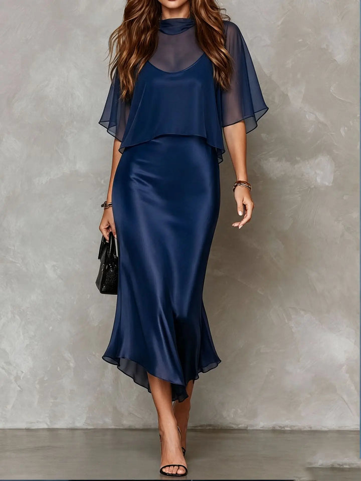 Jaliyah Satin Midi Dress Set
