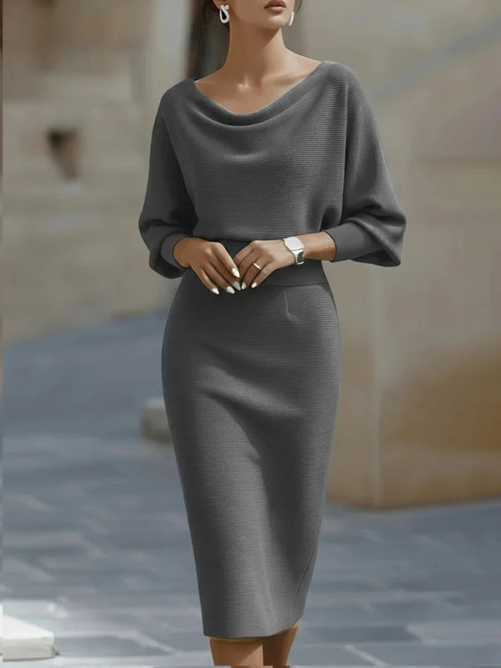 Freya Cowl Neck Midi Dress