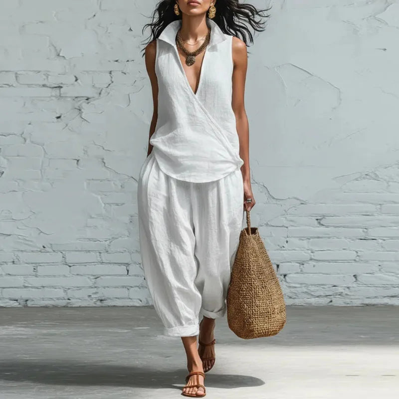 Cornelia Summer Linen Matching Set