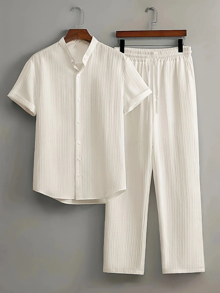 Brooks Comfortable Button Down Pants Set
