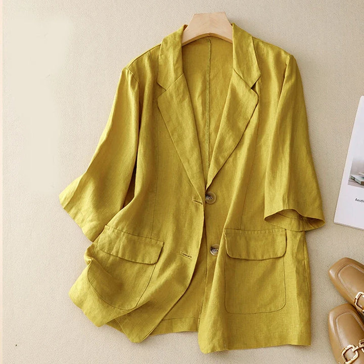 Estrella Linen Blend Blazer