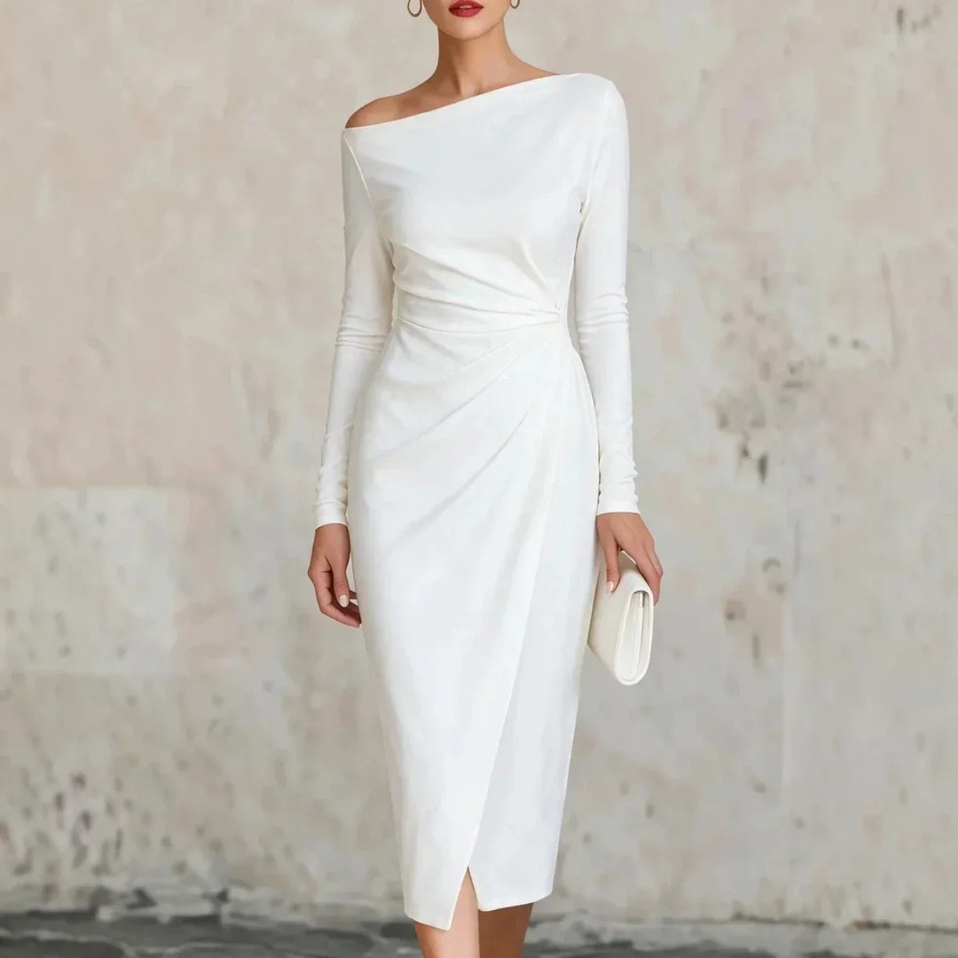 Bianca Twisted Waist Midi Dress