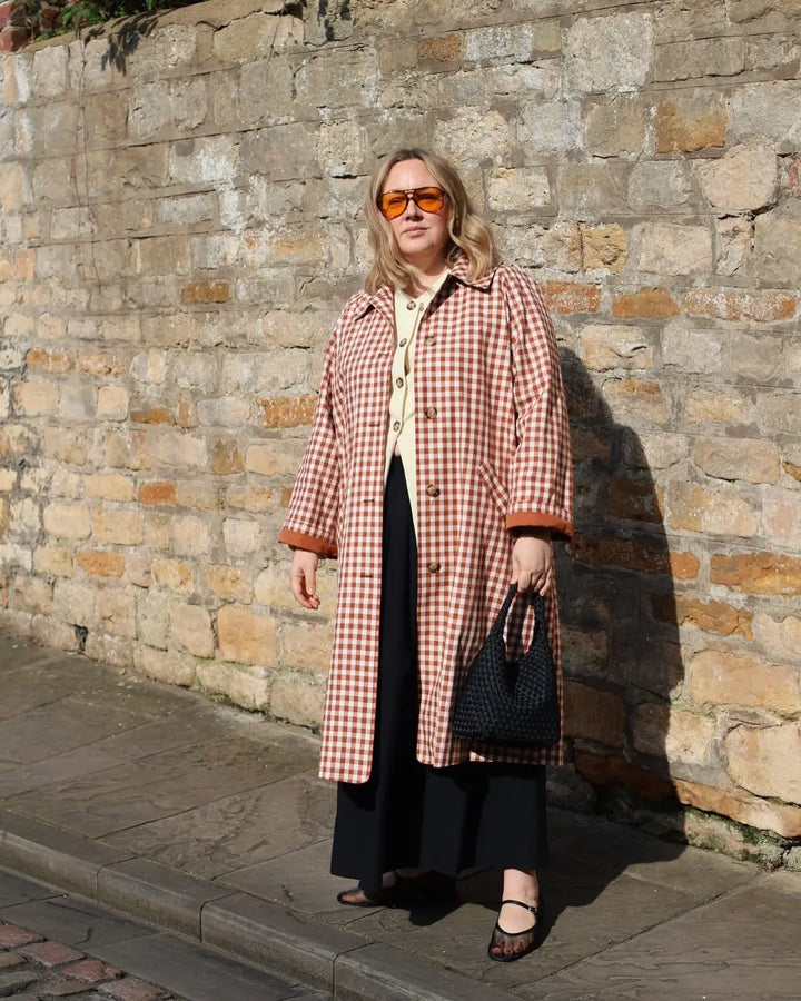 Rosamund Gingham Trench Coat