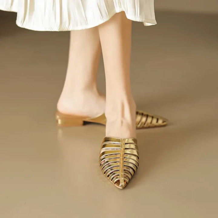 Rafaelle Woven Pointed Mules