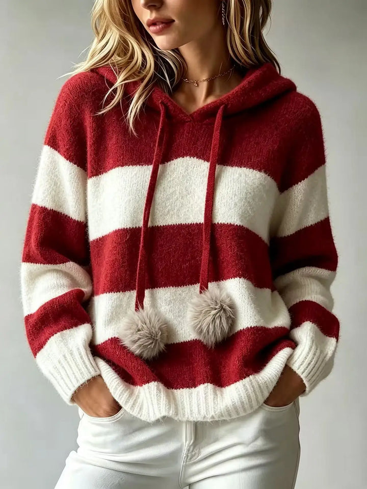 Winslow Striped Hoodie Sweater