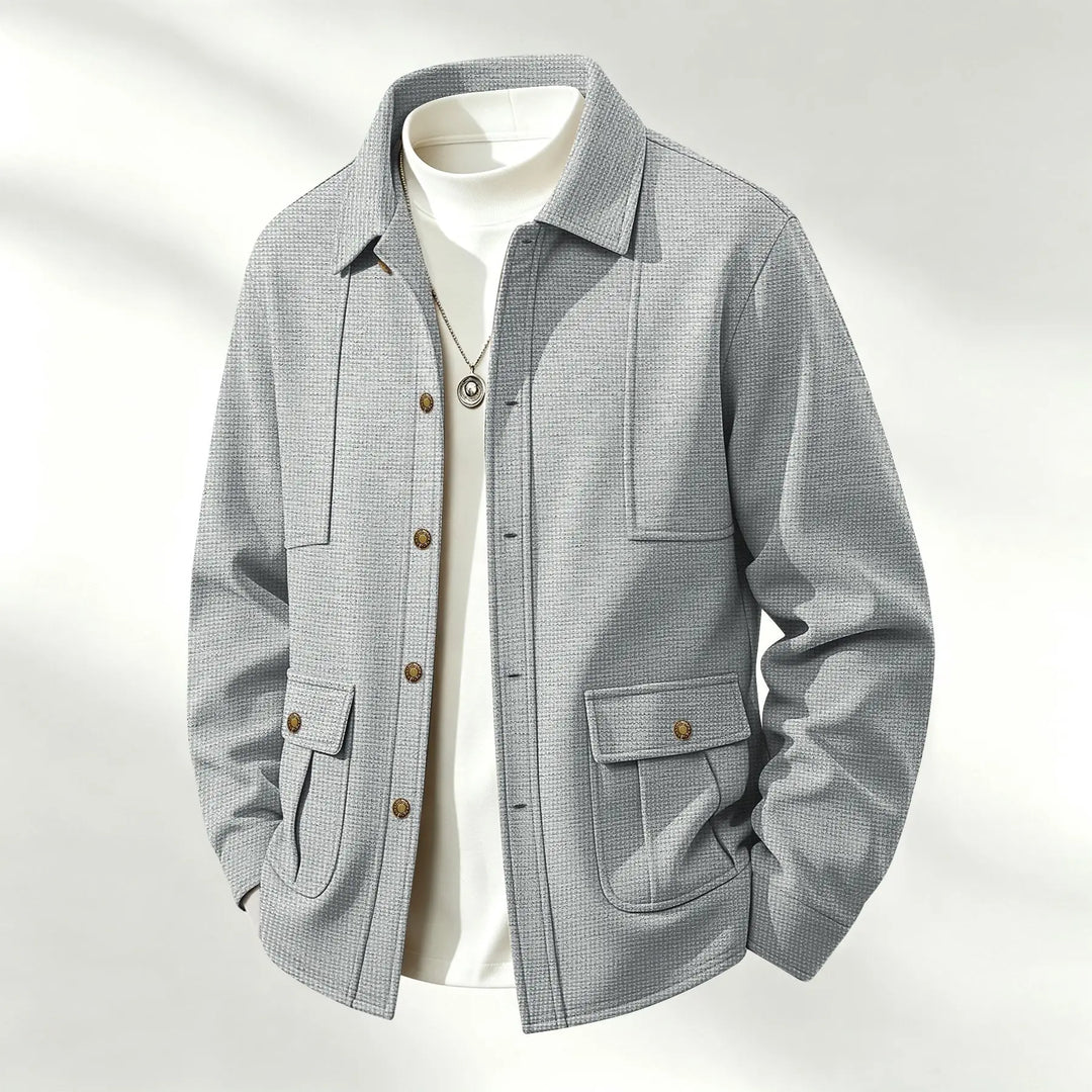 Emerson Waffle Knit Shirt Jacket