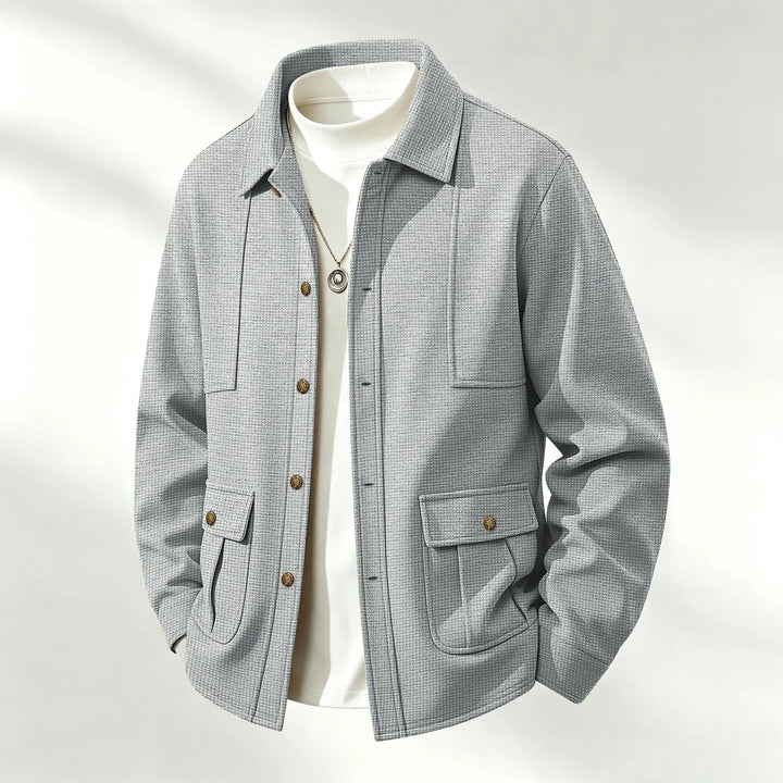 Emerson Waffle Knit Shirt Jacket