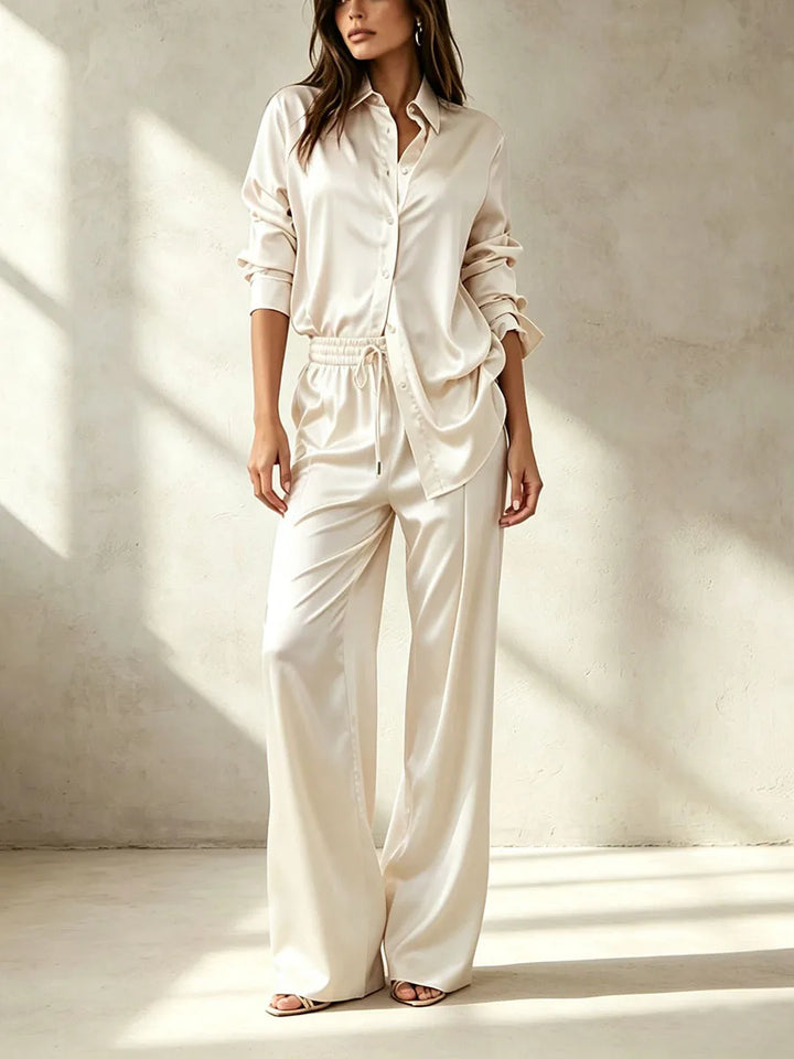Elowyn Satin Finish Two Piece Set