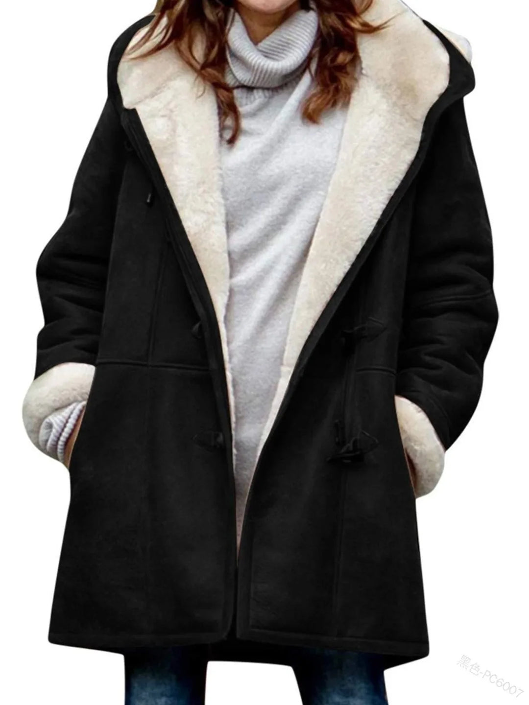 Wynter Toggle Duffle Shearling Coat