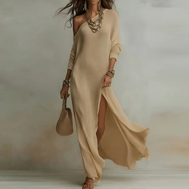 Elenora One Shoulder Knit Dress