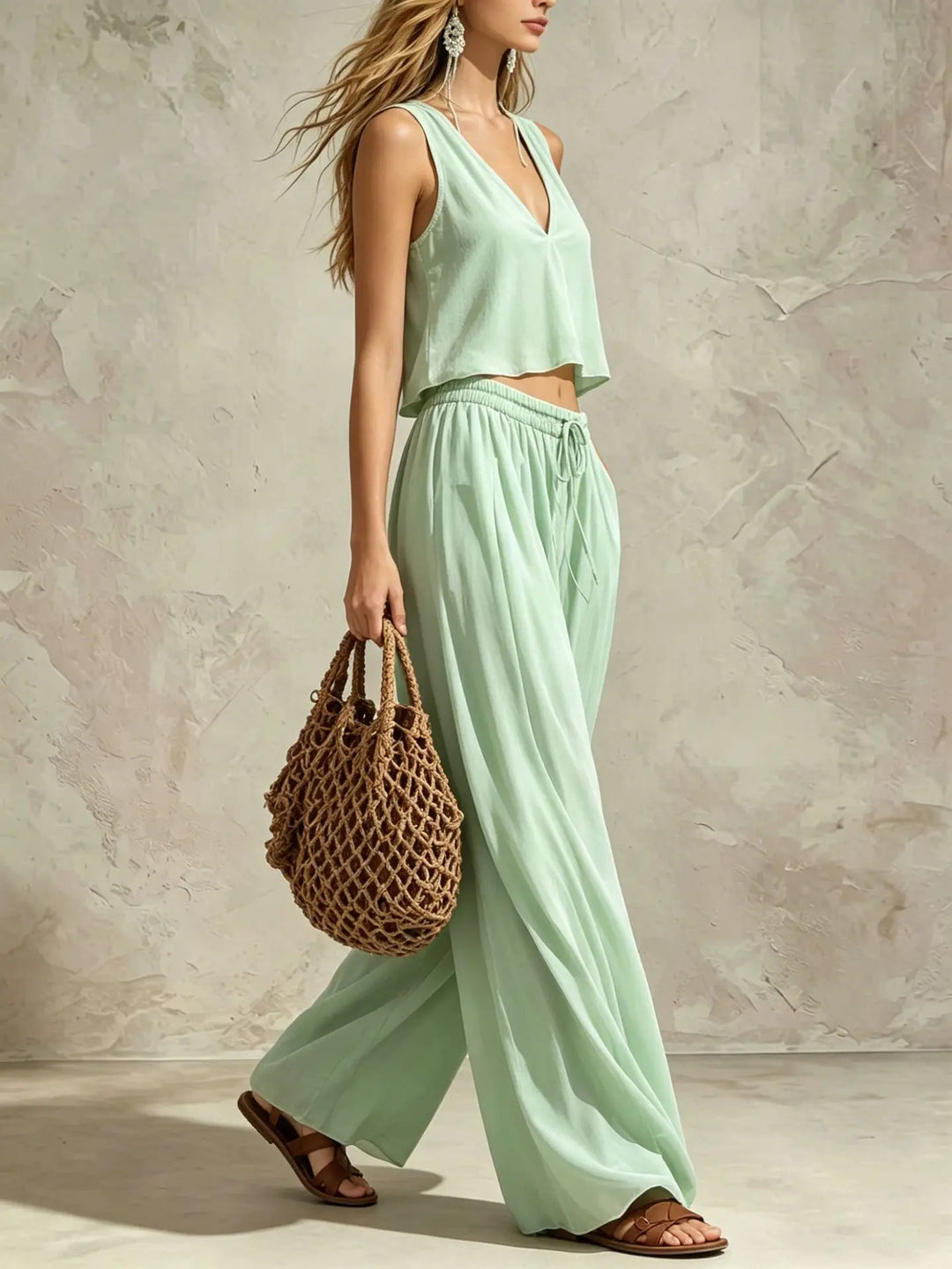 Lyra Casual Summer Trouser Set