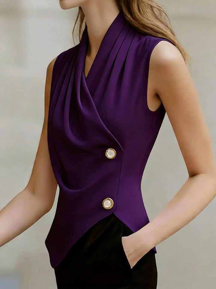 Aliana Draped Neck Blouse