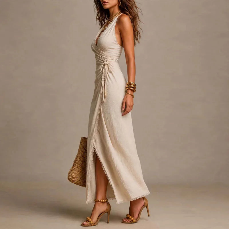 Lydia High Slit Maxi Dress