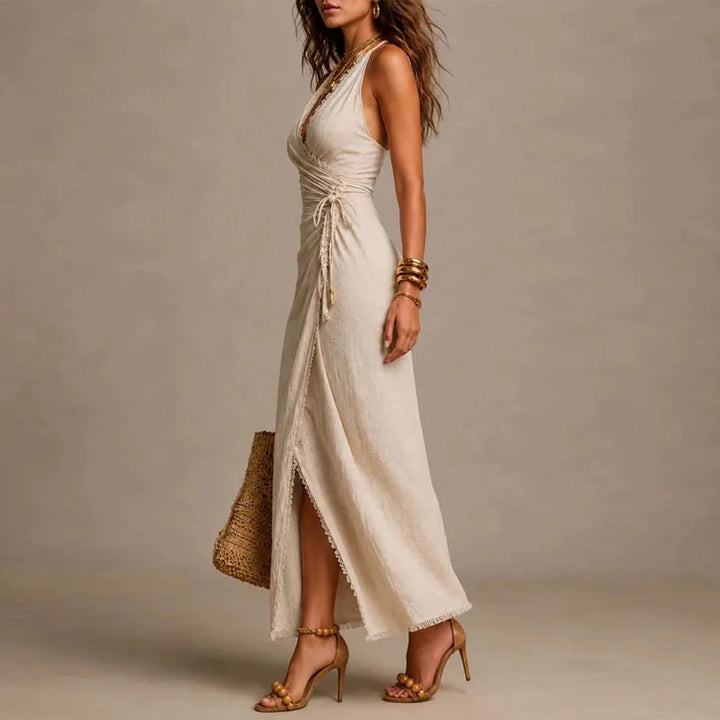 Lydia High Slit Maxi Dress