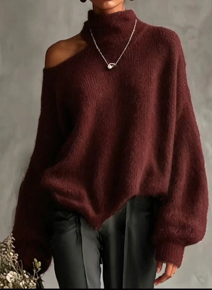 Ophelia Cutout Shoulder Sweater