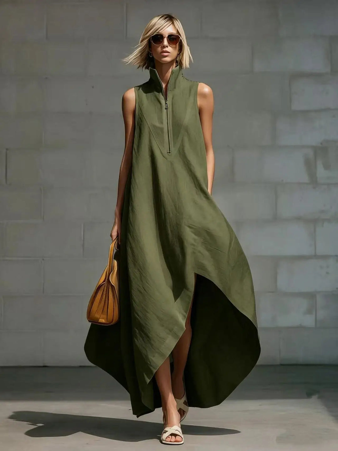 Briony Sleeveless Relaxed Linen Maxi Dress
