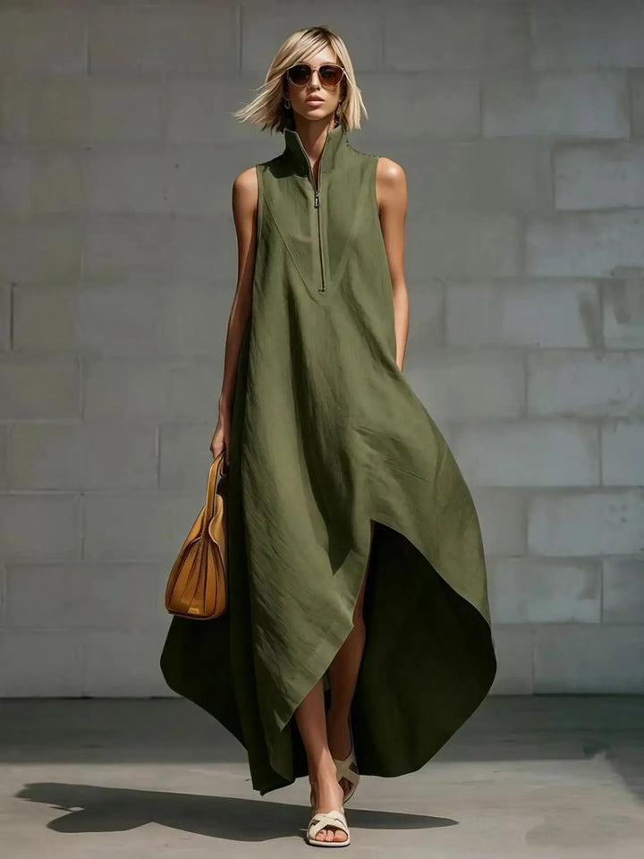 Briony Sleeveless Relaxed Linen Maxi Dress
