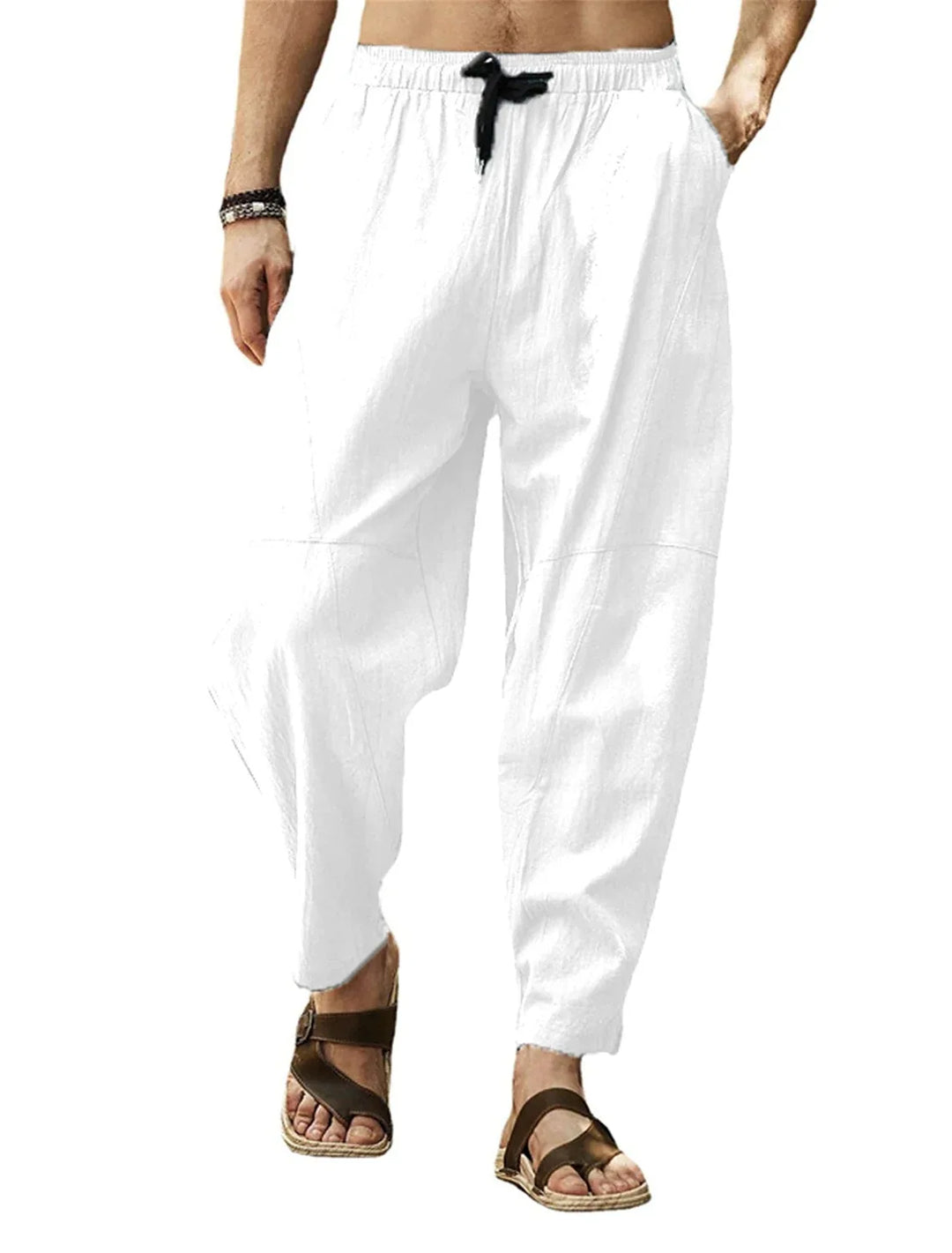 Hudson Relaxed Fit Drawstring Tapered Trousers