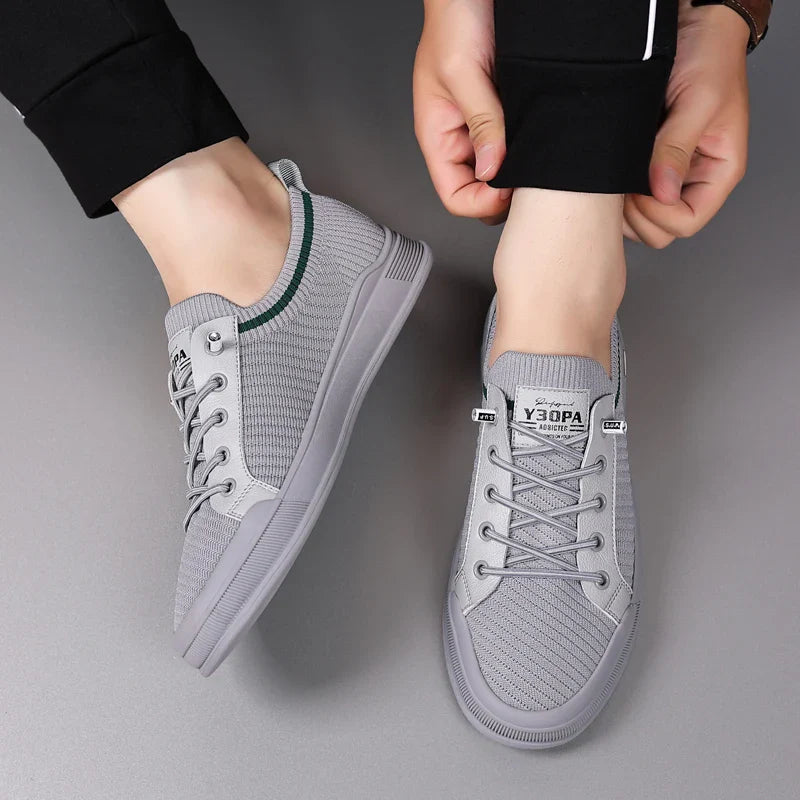 Wayden Breathable Knit Lace Up Sneakers