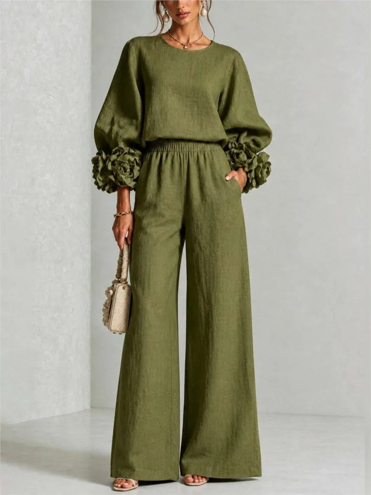 Marisette Floral Cuff Set