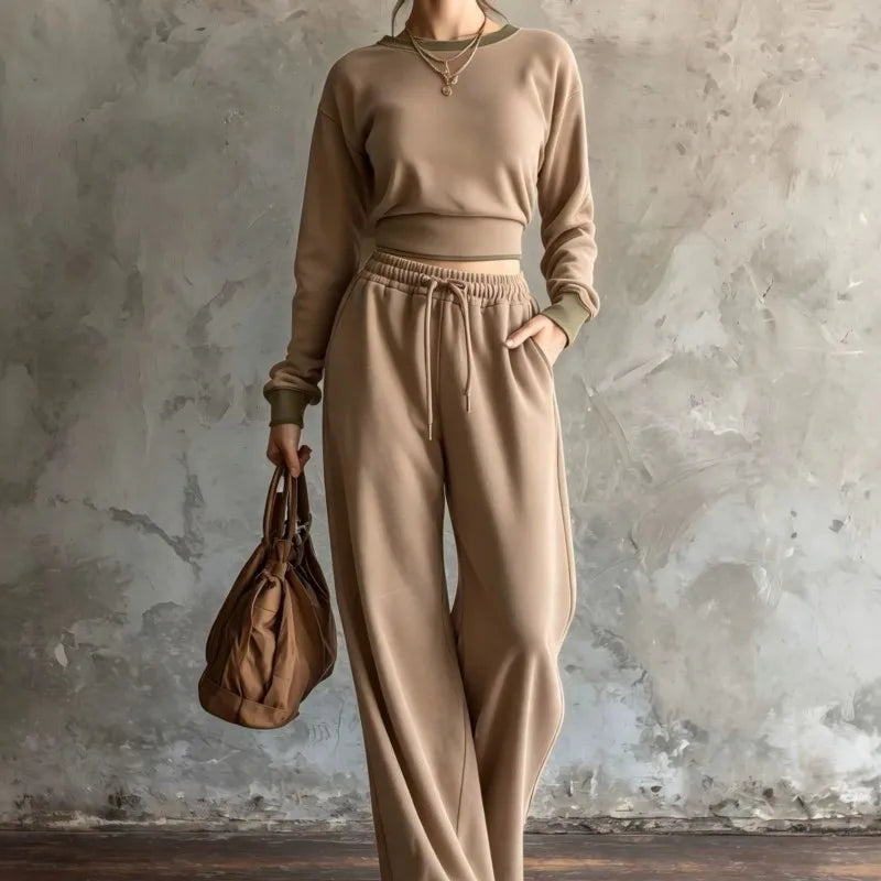 Palmer Contrast Trim Sweatshirt Set