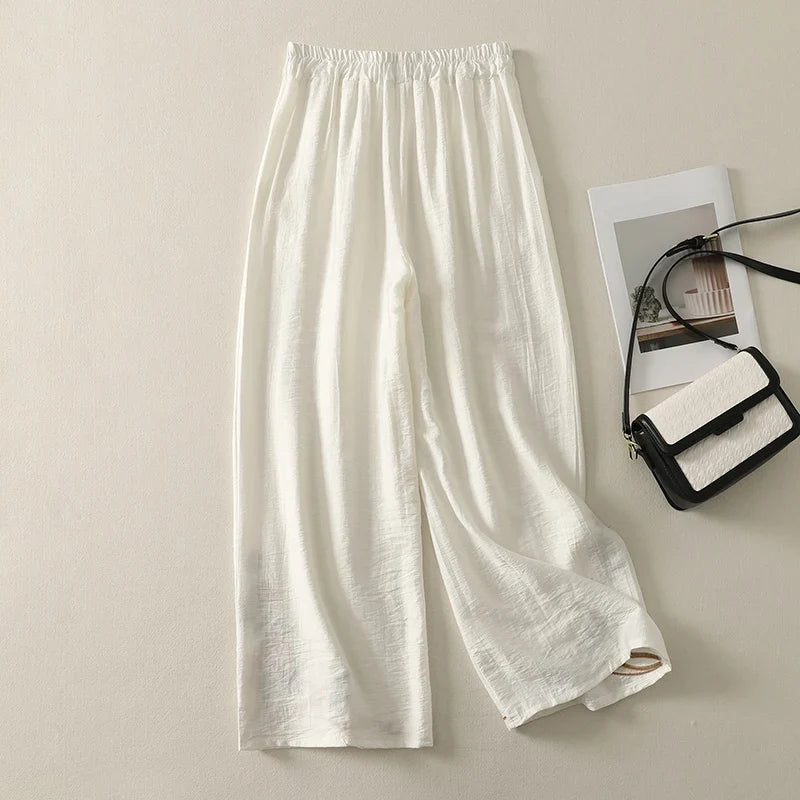 Marissa Embroidered Linen Trousers