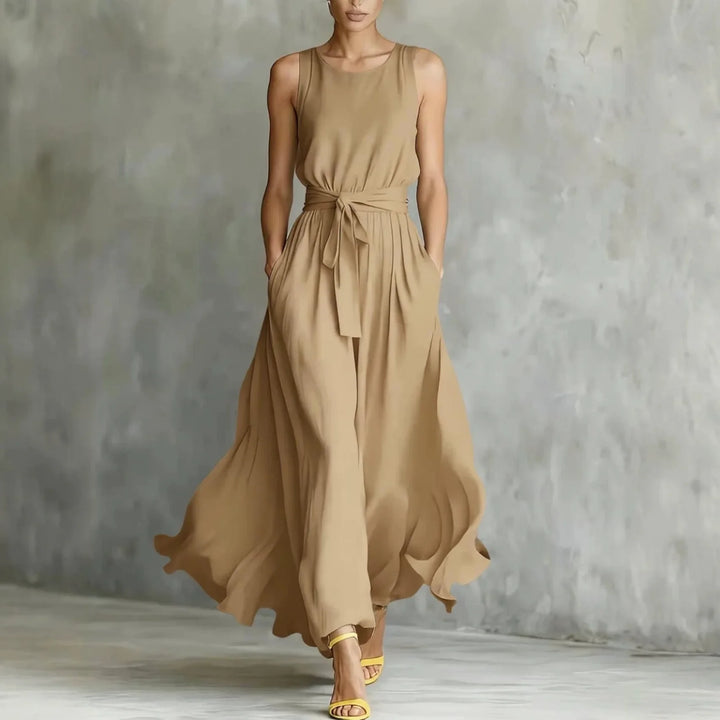 Lola Elegant Pocket Maxi Dress