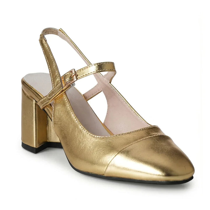 Linnea Orthopedic Chunky Heel Slingback Pumps