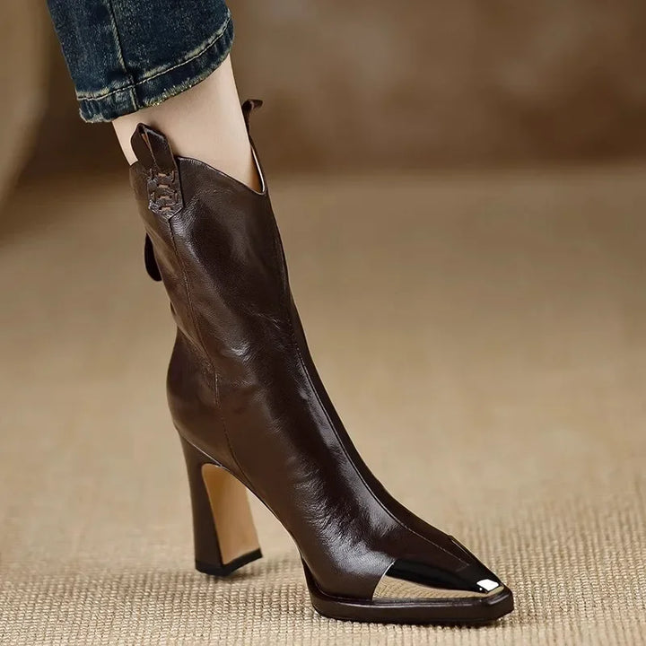 Azura Leather Ankle Boots